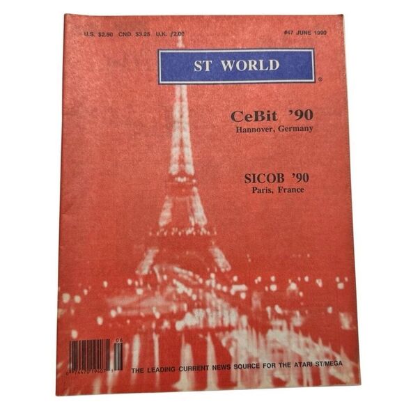 ST World Magazine Atari ST/ Volume V, No. 6, Issue #47 June 1990 - Picture 1 of 3